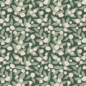 Vintage floral seamless pattern (small scale)