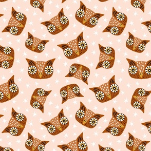 Owl Toss | Pastel Peachy Pink