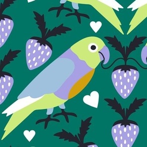 I Love You Berry Much Green Petal Signature Pastel Comforts Large Scale