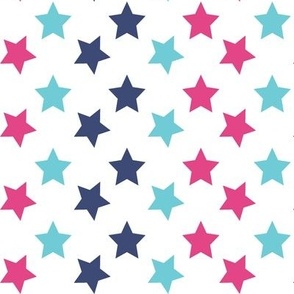 Pink And Blue Stars