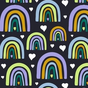 Lovely Rainbows Black Petal Signature Pastel Comforts Regular Scale