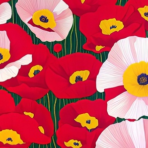 Beautiful Lively Poppy Flowers