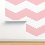 Dauphine and White ~ Chevron Stripe