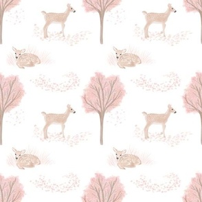 Fawns & Cherry Blossoms