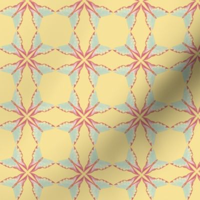 Geometric Moth Plaid Yellow