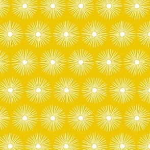 Little Scandinavian sunshine - raw ink sunny day rays of sunshine boho style sunshine yellow