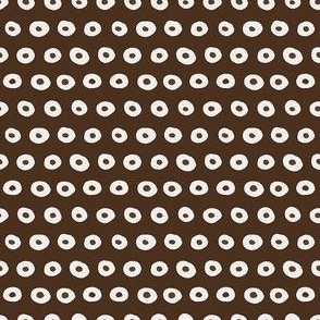 Dots with dots dark brown by mariarein XS 5