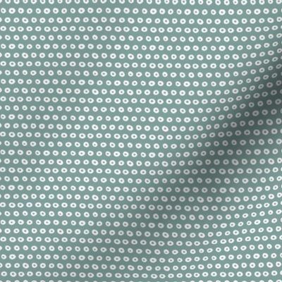 Dots with dots - light gray green XXS