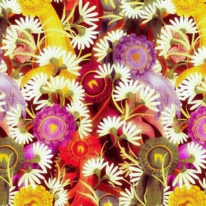 Horse Show Ribbons and Daisies, Ultra Retro
