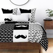 mustache ikat pillow cases