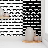 mustache ikat pillow cases