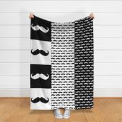 mustache ikat pillow cases