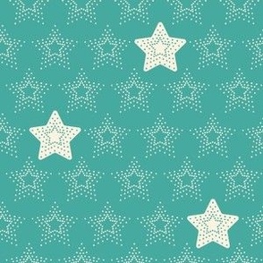 Christmas Stars - Teal