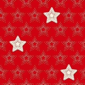 Christmas Stars - Poppy Red