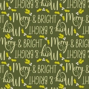 Merry and Bright Christmas - Green