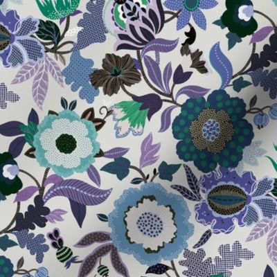 Floral Garden - Blue/Lilac