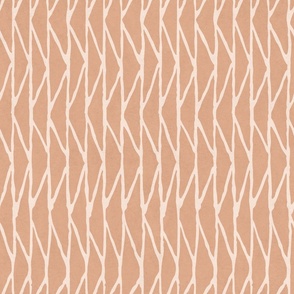 Textured Iron Fence - Soft Orange - Large Scale
