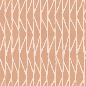 Textured Iron Fence - Soft Orange - Extra Large Scale
