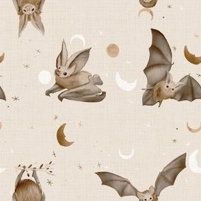 bats and moon