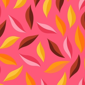 autumn leaves pink