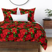 Peppy Poinsettias (large scale)  