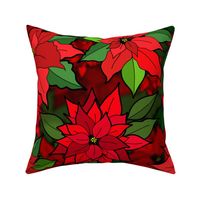 Peppy Poinsettias (large scale)  