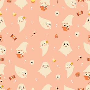 Cute Ghost Halloween Party pink