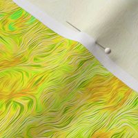 Yellow Abstract Small Waves Design 