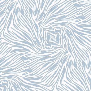 animal swirls in beach house blue - large scale