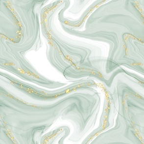 pale sage gold marble