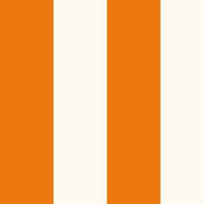 Vertical orange cabana stripe - orange candy stripe