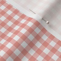 Gingham Plaid - Peach