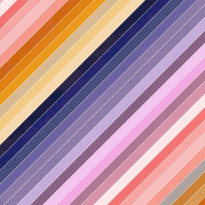 Rainbow bias binding strips