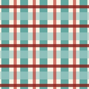 Christmas Gingham- large scale