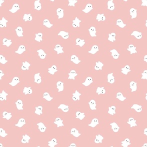 Cute Little Ghosts Baby Pink