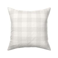 Crossover Plaid small: Cream & Foggy Sage Linear Plaid