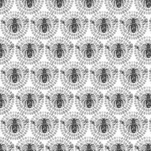 Queen Bee_Grey Monotones_tiny small scale