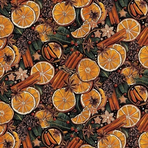 Mulled Wine Fabric, Wallpaper and Home Decor | Spoonflower