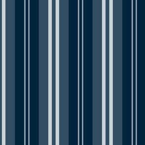 Christmas Blue Shaded Pin Stripe