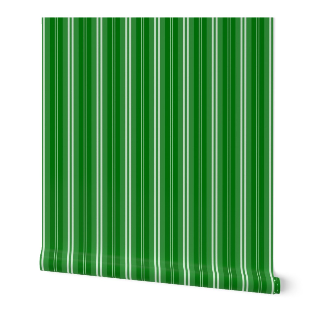 Christmas Green Shaded Pin Stripe