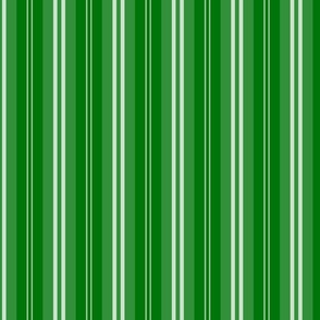 Small Christmas Green Shaded Pin Stripe