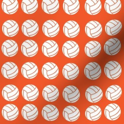 volleyball - orange background
