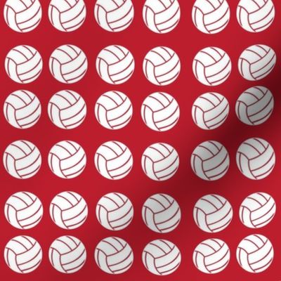 volleyball - red background