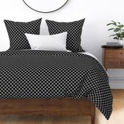 Black and Gray Checker Pattern