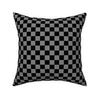 Black and Gray Checker Pattern