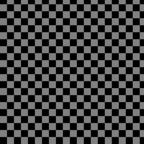 Black and Gray Checker Pattern