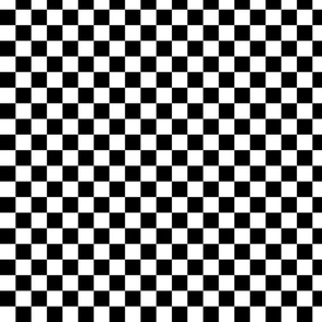 Black and White Checker Pattern