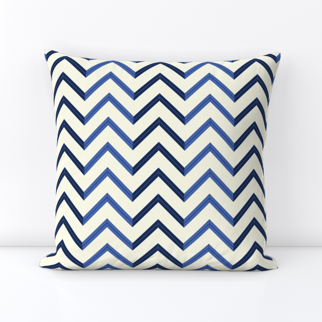 Candy Cane Herringbone - Blue