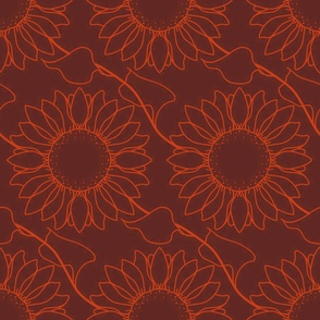 Sunflower pattern 1b