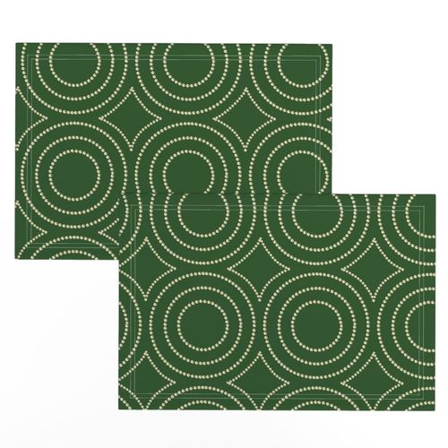 Forest green geometric pattern 